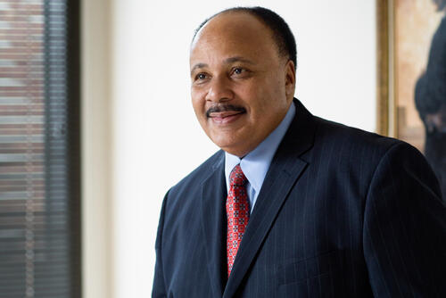 A photo of keynote speaker Martin Luther King III 